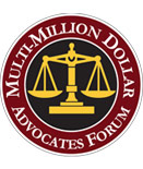 Million Dollar Advocates Forum's Top Trial Lawyers in America 