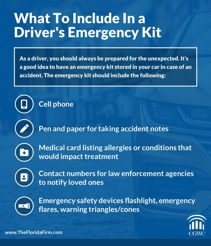 Items To Include In a Driver's Emergency Kit | Colling, Gilbert, Wright and Carter